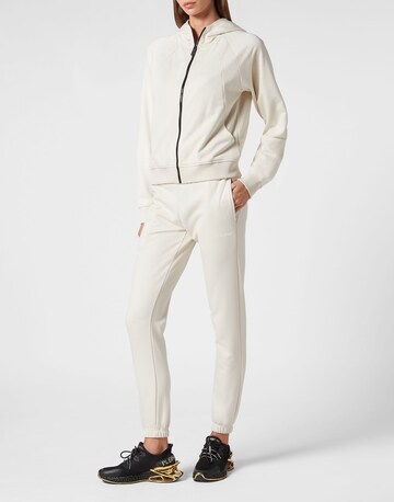 Plein Sport - Sudadera con cremallera en beige