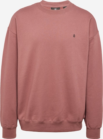 Volcom Sweatshirt in Red: front