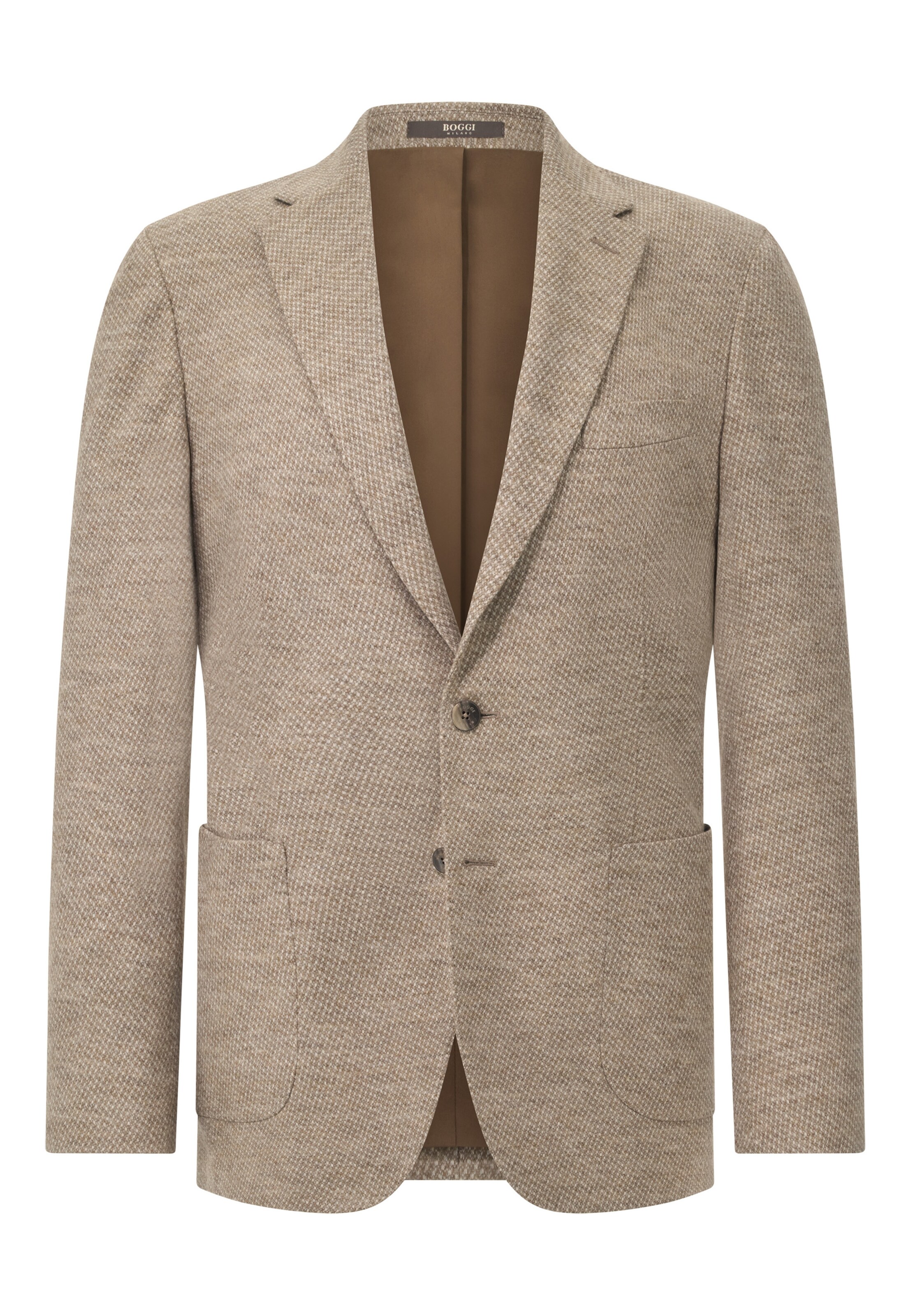 Boggi Milano Regular fit Business-colbert in Grijs: voorkant