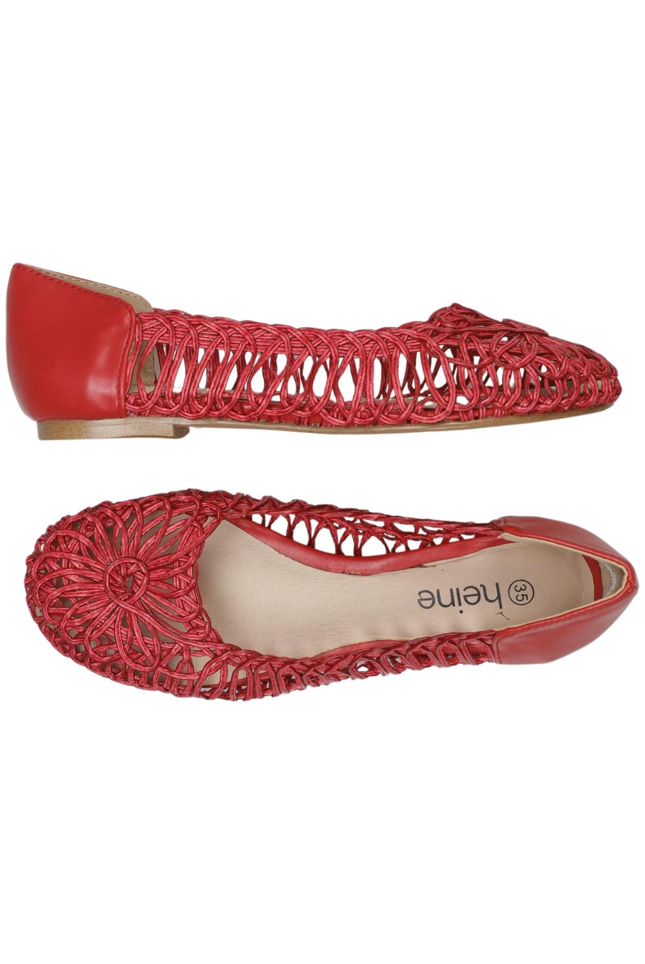 heine Flats & Loafers in 35 in Red: front