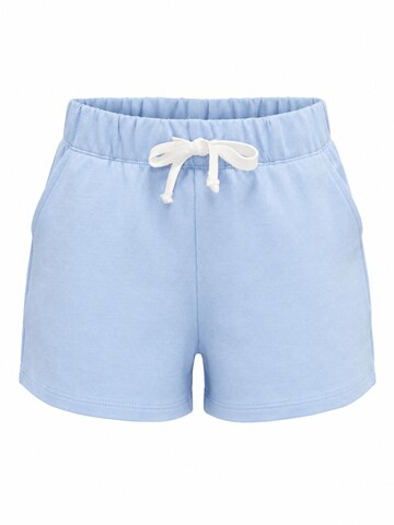 Grimelange Spodnie 'GRIMELANGE Jersey-Shorts mit Bindebund' w kolorze niebieski: przód