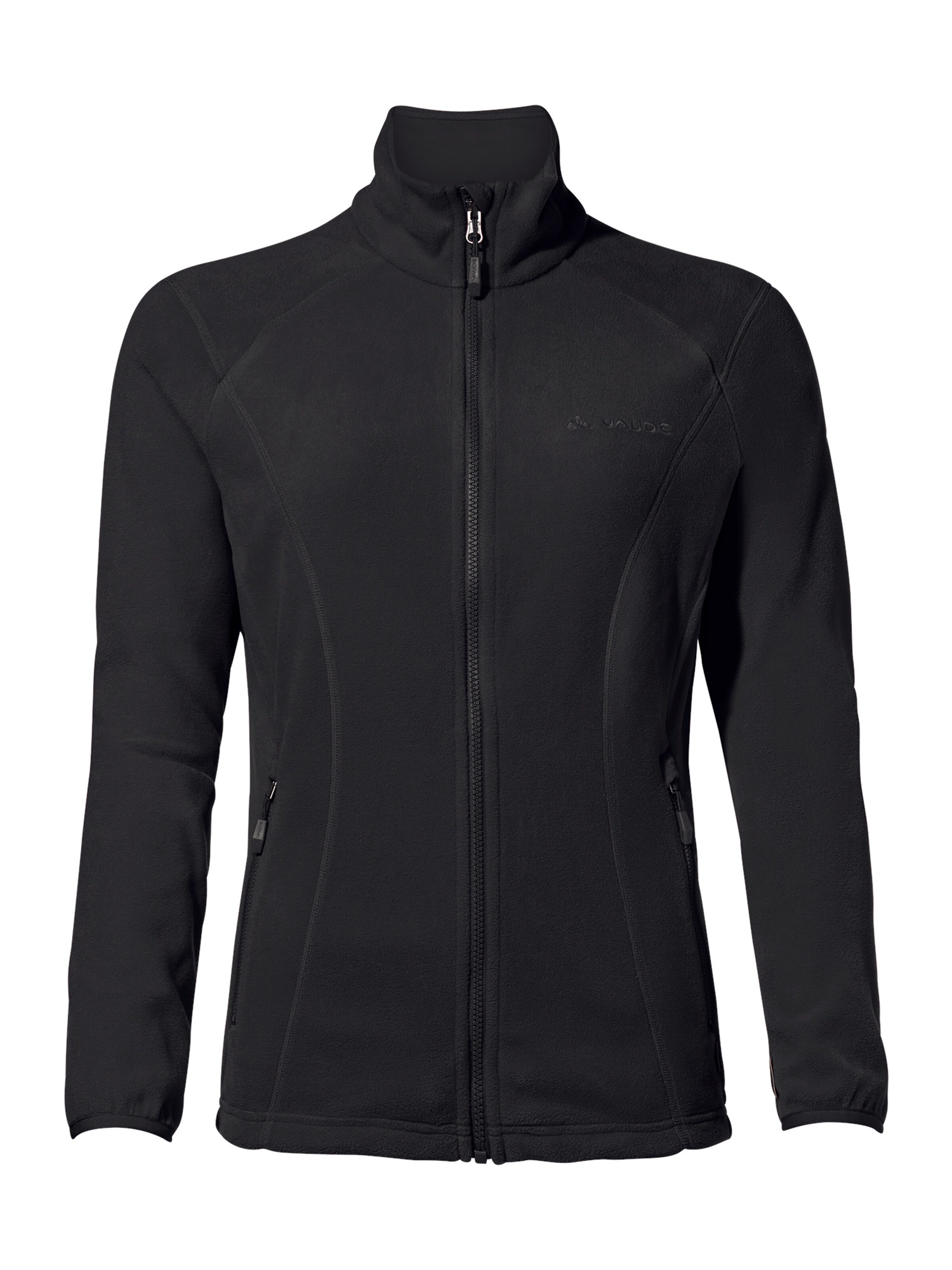 VAUDE Athletic fleece jacket 'Rosemoor' in Black: front