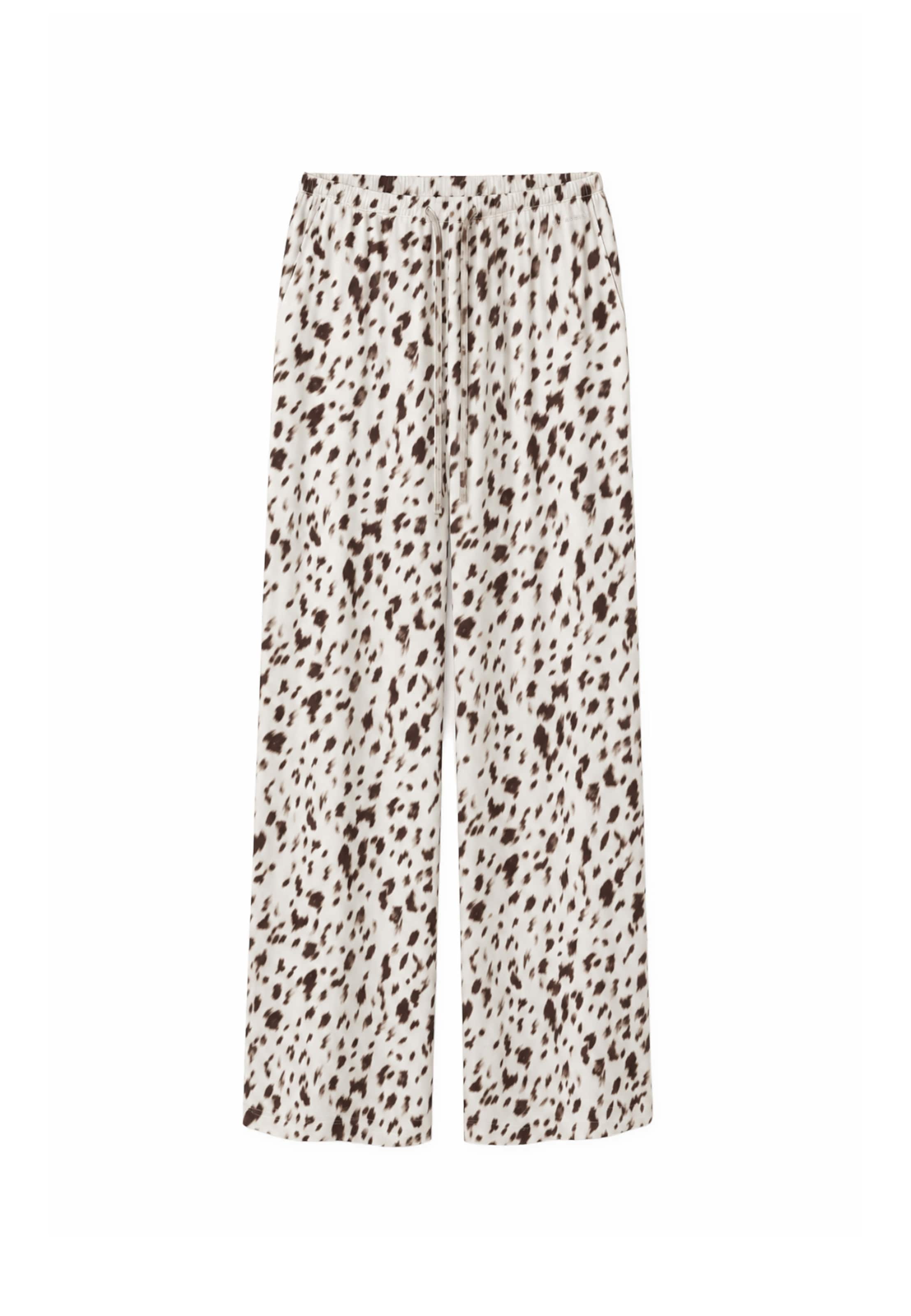 OH APRIL Broek 'Verde' in Bruin: voorkant