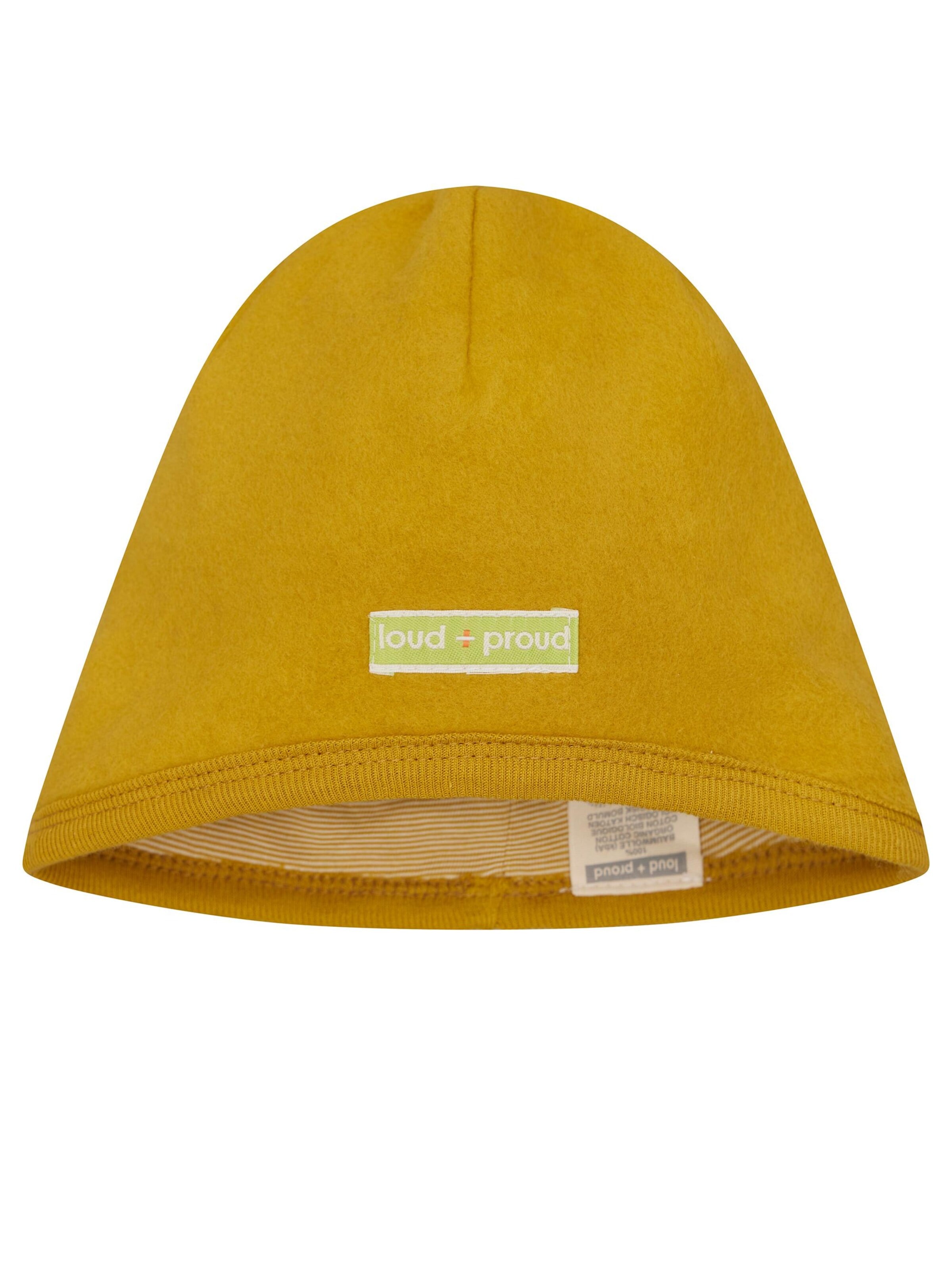 loud + proud Beanie in Yellow: front