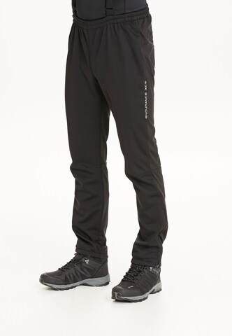 ENDURANCE Regular Outdoor trousers 'Naval' in Black: front