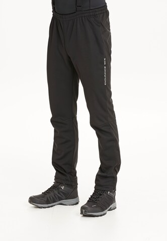 ENDURANCE Regular Outdoor Pants 'Naval' in Black: front