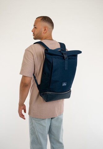 Johnny Urban Rugzak 'Allen Medium' in Blauw: voorkant