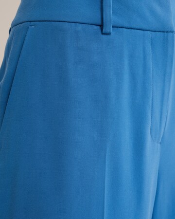 Wide Leg Pantalon à plis WE Fashion en bleu