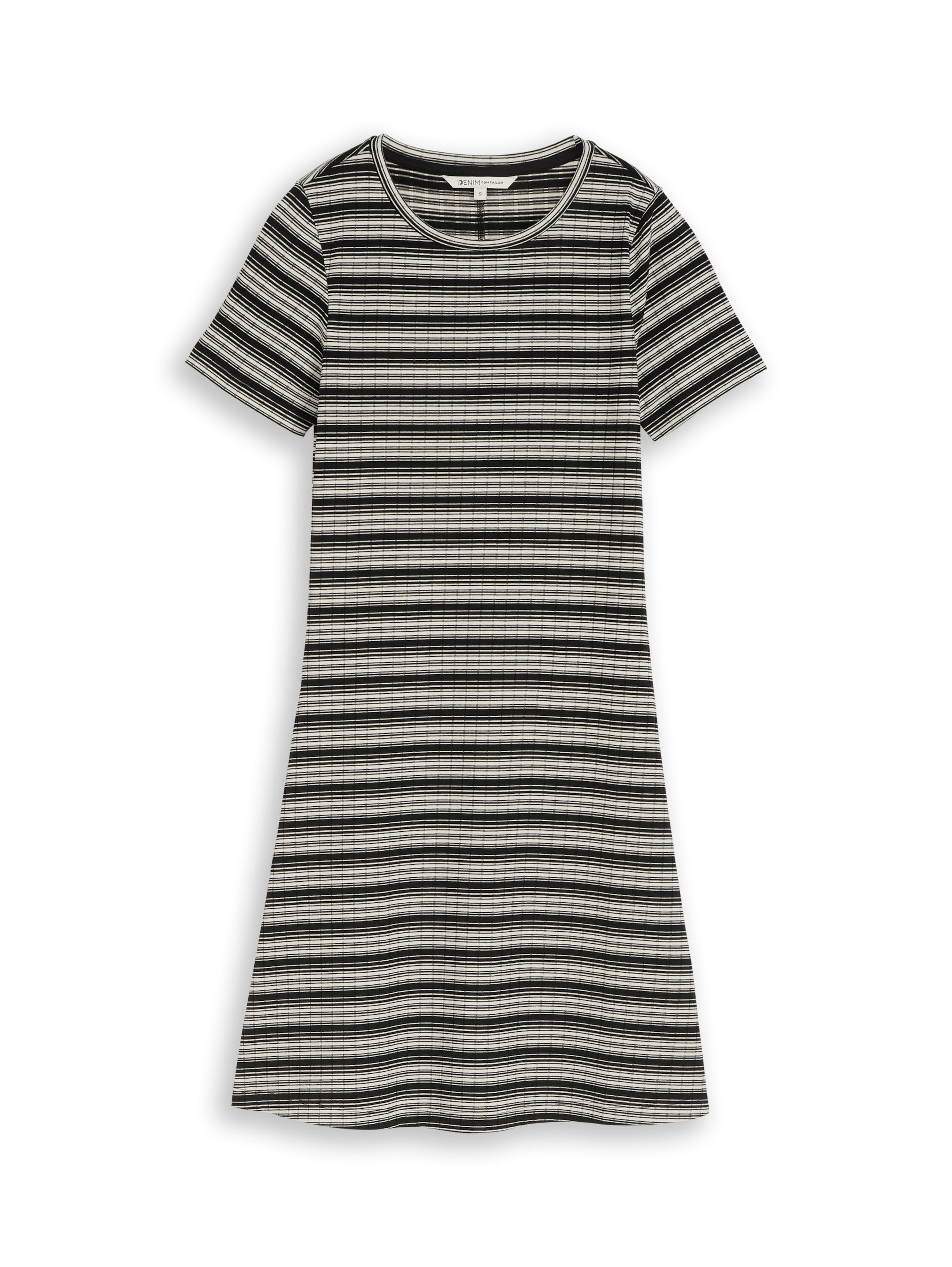 TOM TAILOR DENIM Jurk in Zwart: voorkant
