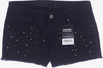 VILA Shorts in XS in Black: front