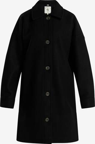 Manteau mi-saison 'Imane' DreiMaster Vintage en noir : devant