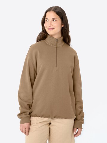 VAUDE Sportsweatshirt 'Redmont' in Beige: Vorderseite