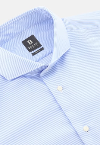 Coupe slim Chemise Boggi Milano en bleu
