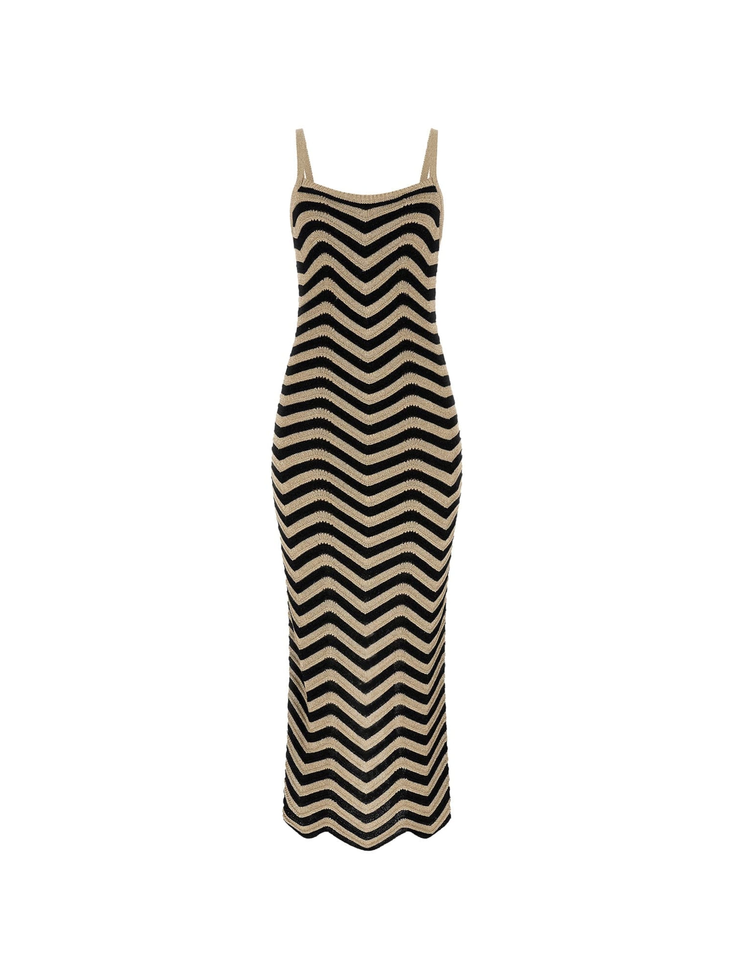 GUESS Kleid  'Chevron' in Schwarz: Vorderseite