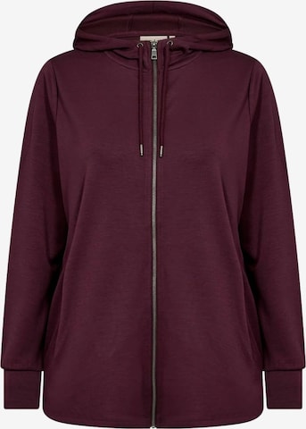 Wasabi Concept Zip-Up Hoodie 'Sabina' in Red: front