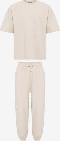 DandaloJednodijelna pidžama - bež boja: prednji dio