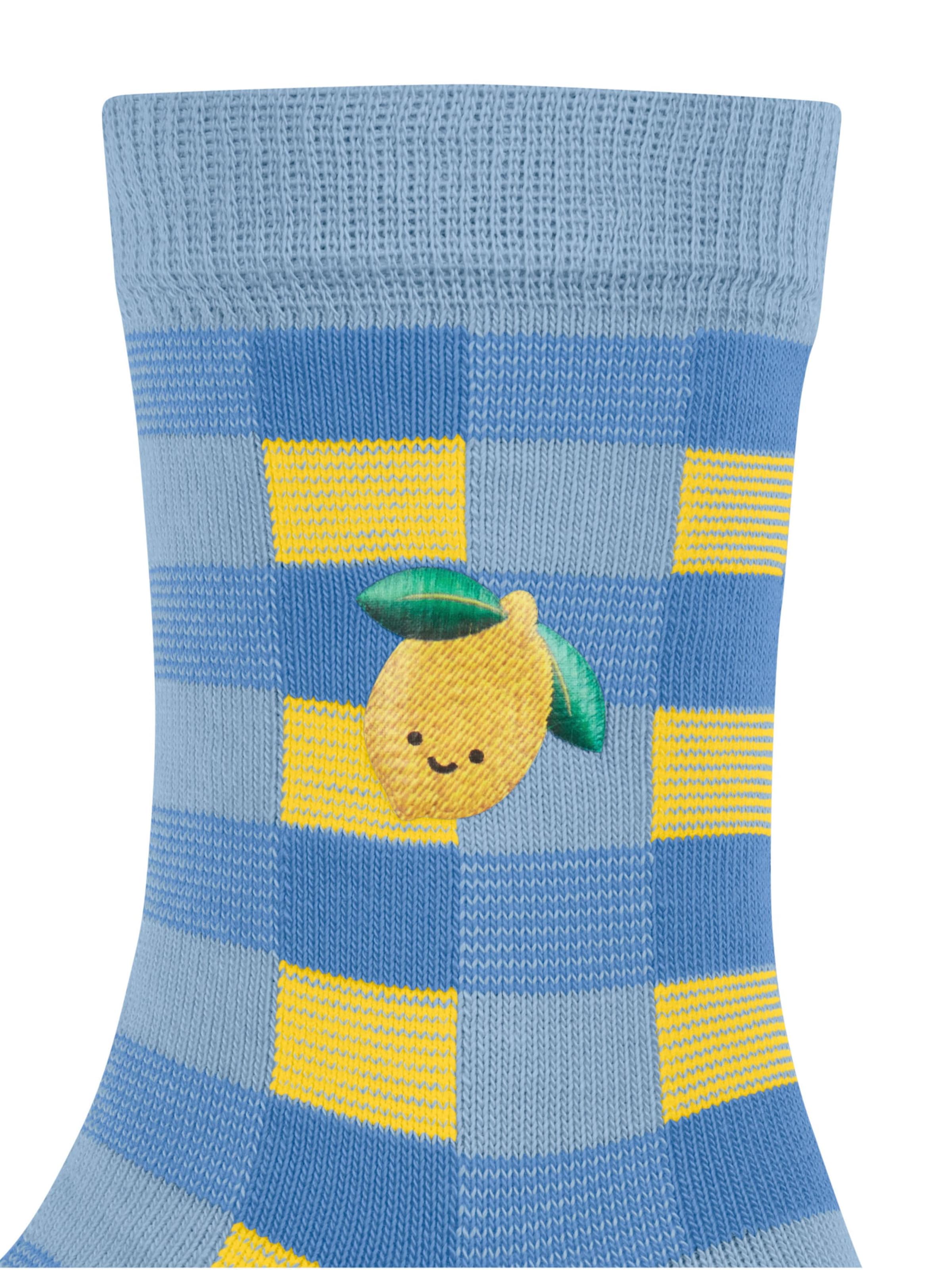 FALKE Socks 'Lemon Patch' in Blue