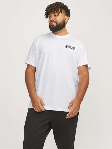 Jack & Jones Plus Shirt in Wit: voorkant