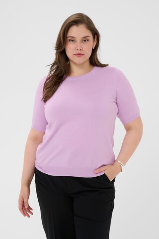 KAFFE CURVE - Jersey 'Lizzy' en lila: frente