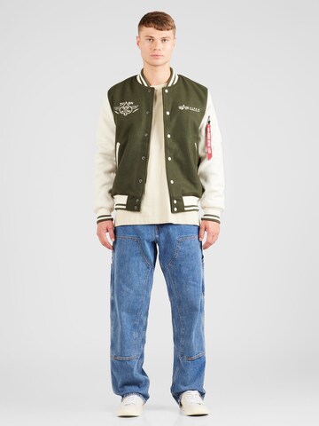 ALPHA INDUSTRIES Átmeneti dzseki 'Varsity' - zöld
