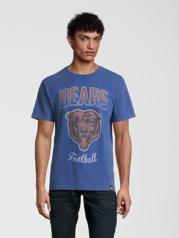 Recovered Shirt 'Bears' in Blue: front