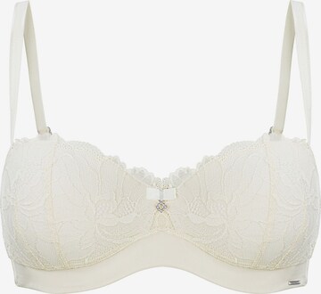 Marc & André Push-up BH 'MYSTIC DAHLIA' in Wit: voorkant