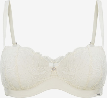 Marc & André Push-up Bra 'MYSTIC DAHLIA' in White: front