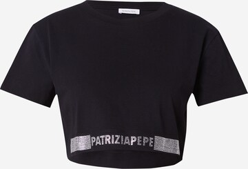 PATRIZIA PEPE T-shirt i svart: framsida