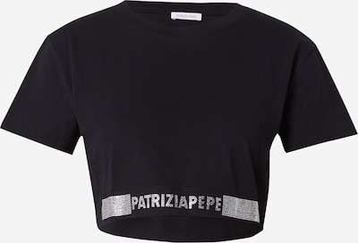 PATRIZIA PEPE T-Shirt in schwarz / silber, Produktansicht