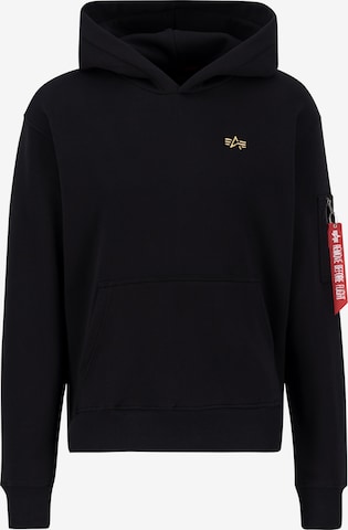 ALPHA INDUSTRIES Sweatshirt in Schwarz: Vorderseite