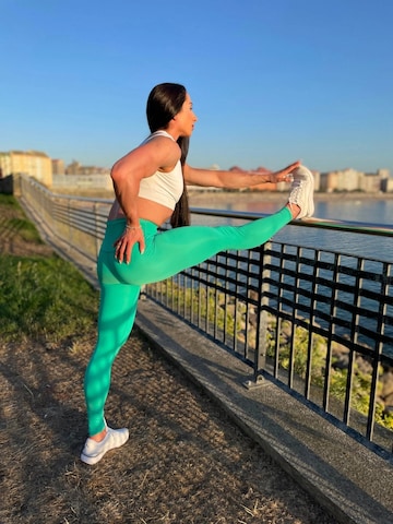 LUXFEEL - Skinny Leggings 'Leggings mit hoher Taille Myself' en verde