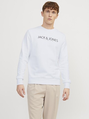 Sweat-shirt JACK & JONES en blanc : devant