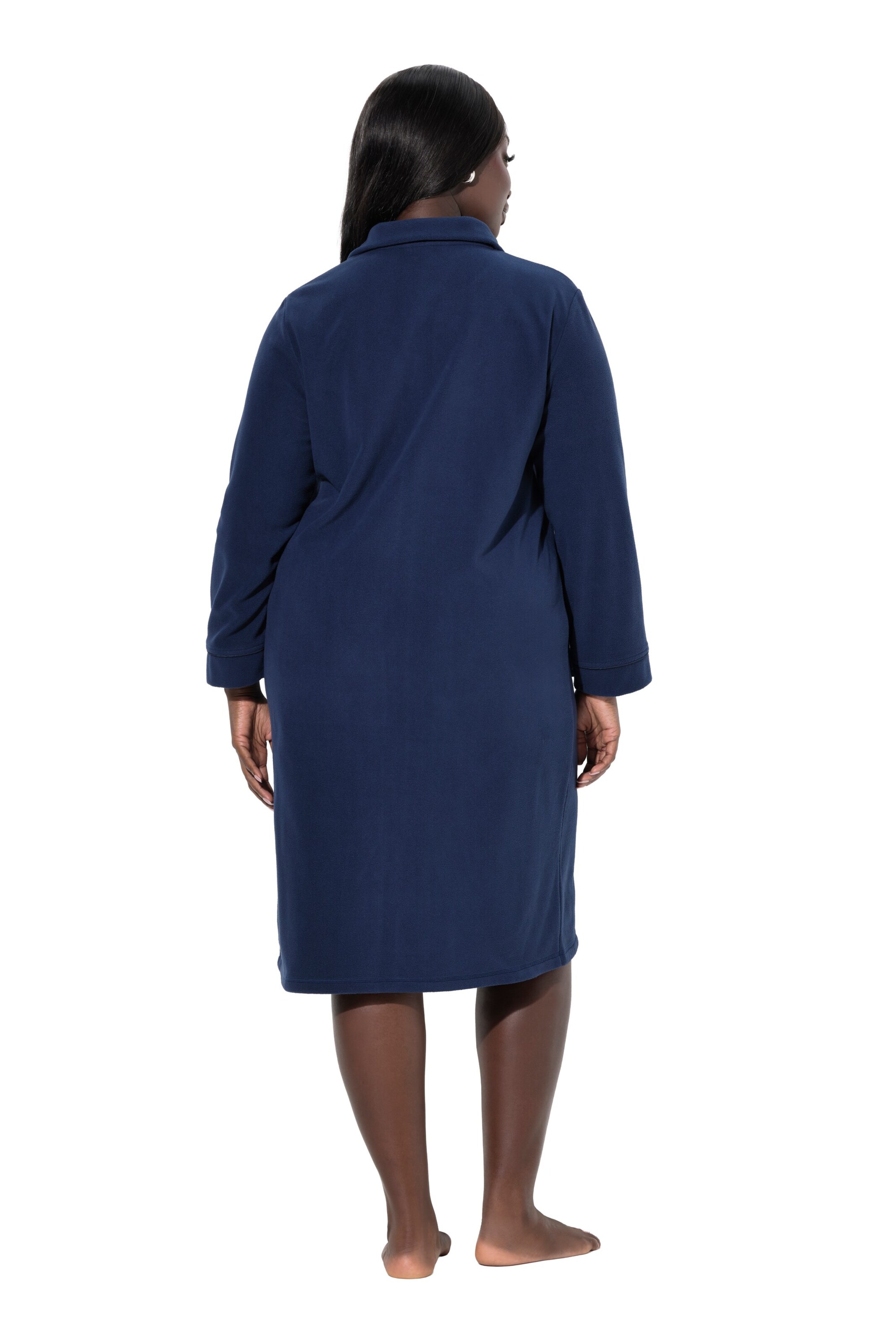 Ulla Popken Bathrobe short in Blue
