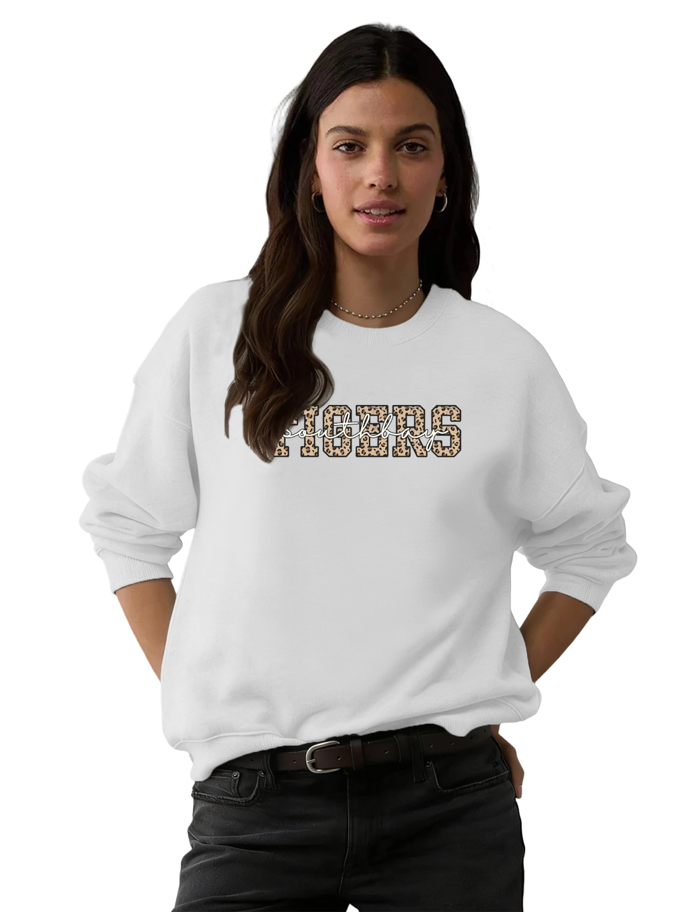 GORHEY - Sudadera en blanco: frente