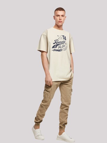T-Shirt 'Elton John Bennie And The Jets' F4NT4STIC en beige