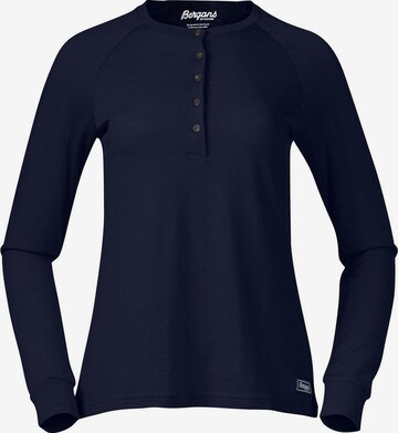 Bergans Langarmshirt in Blau: predná strana