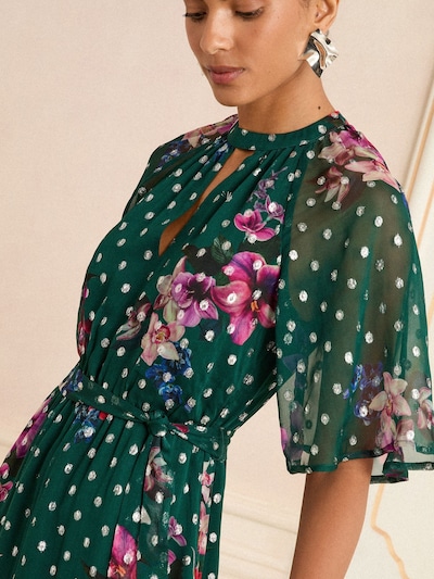 love & roses Haljina u tamno zelena / ljubičasta / roza / srebro, Pregled proizvoda