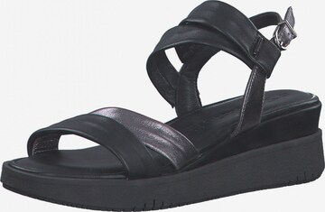 TAMARIS Strap Sandals in Black: front