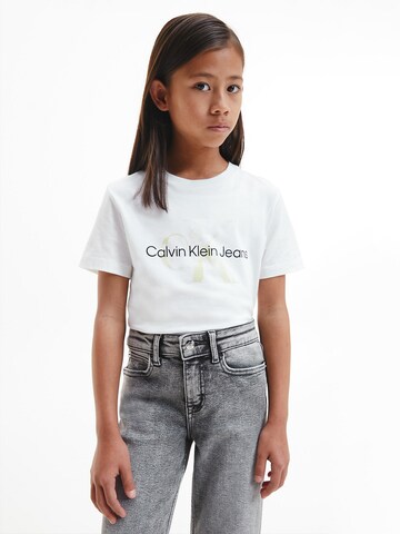 Calvin Klein Jeans Shirt in White: front