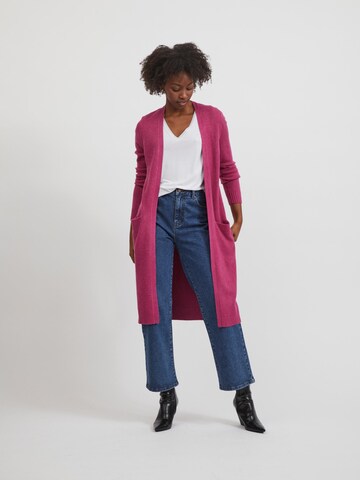 VILA Lang cardigan 'Ril' i pink: forside