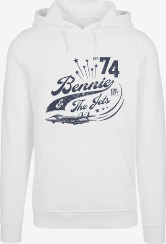 Sweat-shirt 'Elton John Bennie And The Jets' F4NT4STIC en blanc : devant