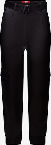 Regular Pantalon cargo ESPRIT en noir : devant