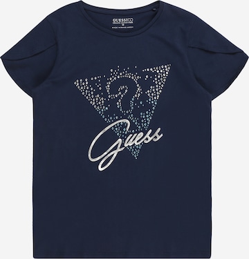 Maglietta di GUESS in blu: frontale