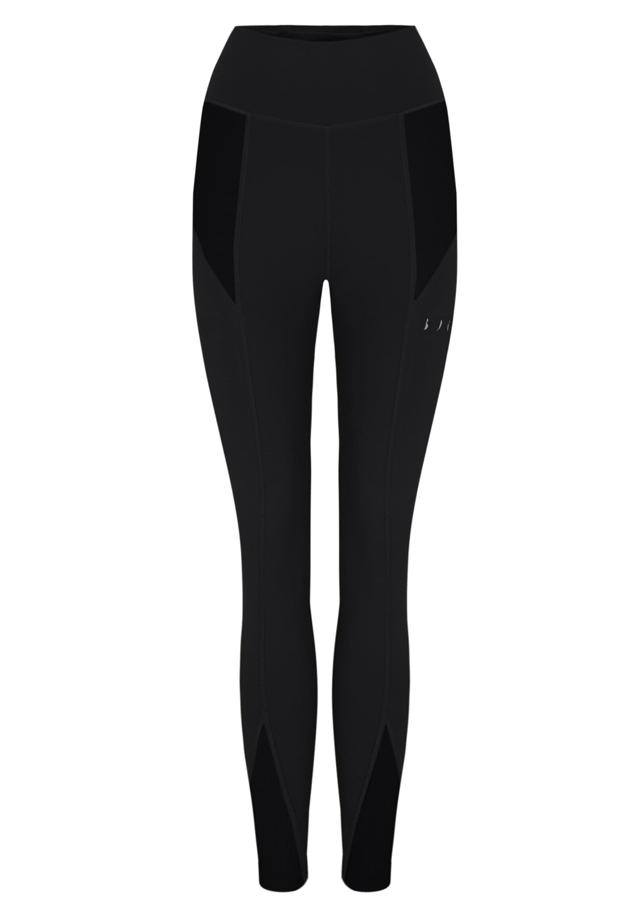 Born Living Yoga Skinny Leggings 'Reka' in Black: front