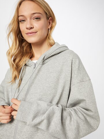 WEEKDAY Zip-Up Hoodie in Grey