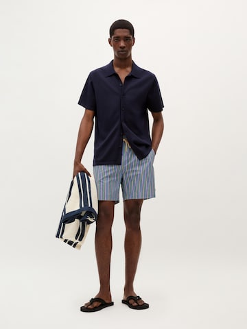 Shorts de bain Scalpers en bleu : devant