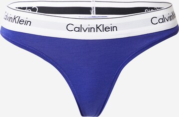 Calvin Klein Underwear String in Blauw: voorkant