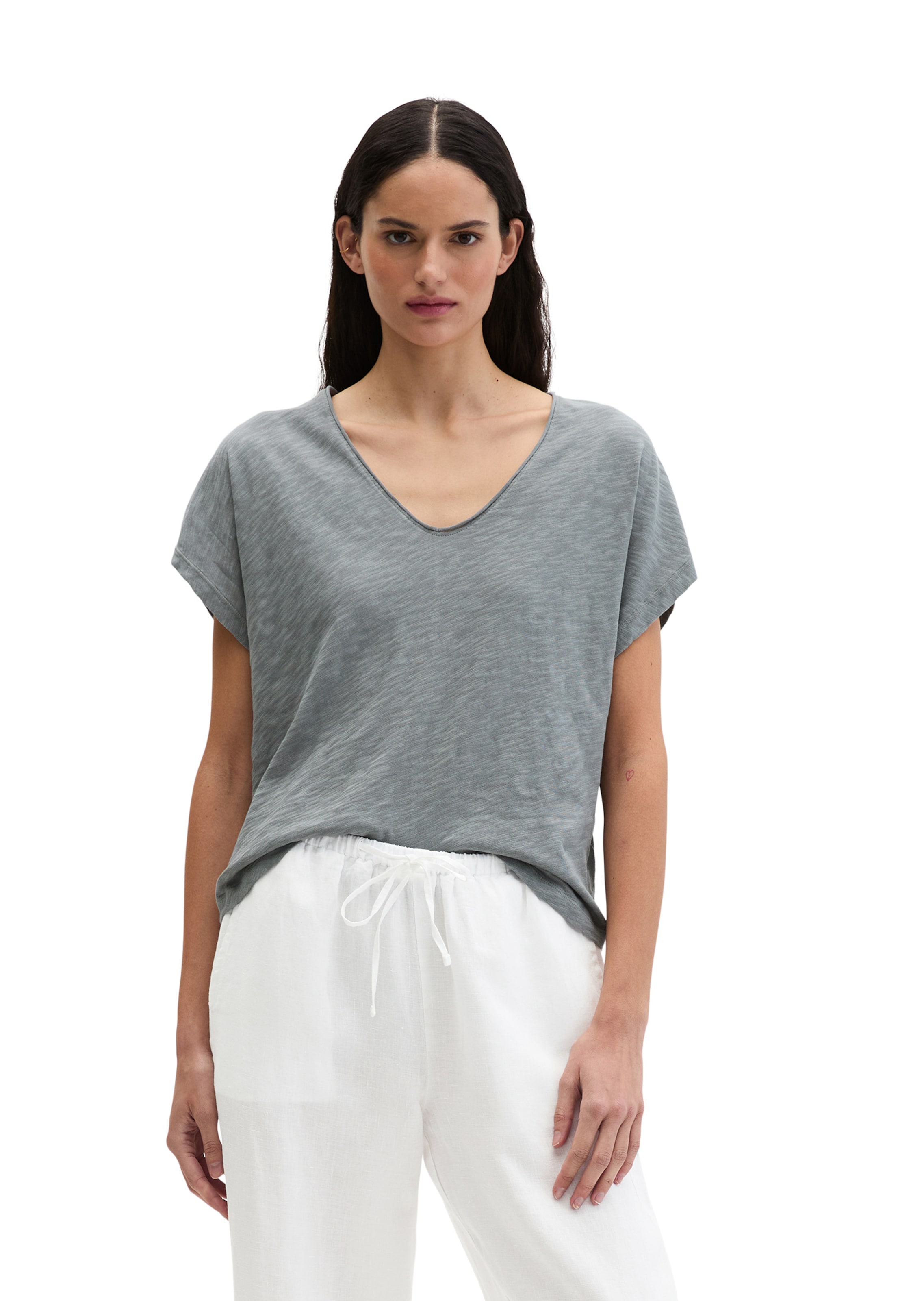 T-shirt Marc O'Polo en gris : devant