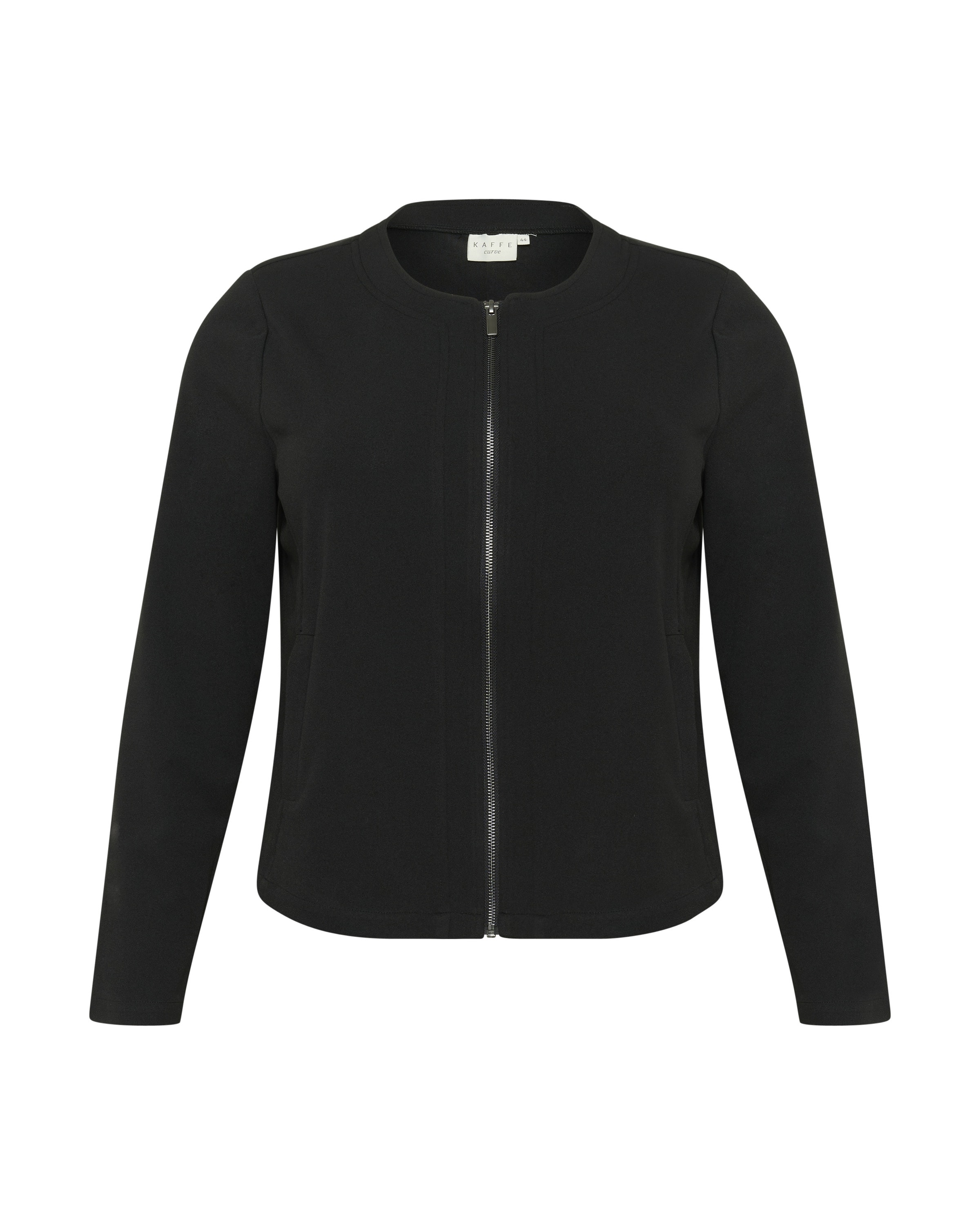 KAFFE CURVE Overgangsjakke i sort, Produktvisning