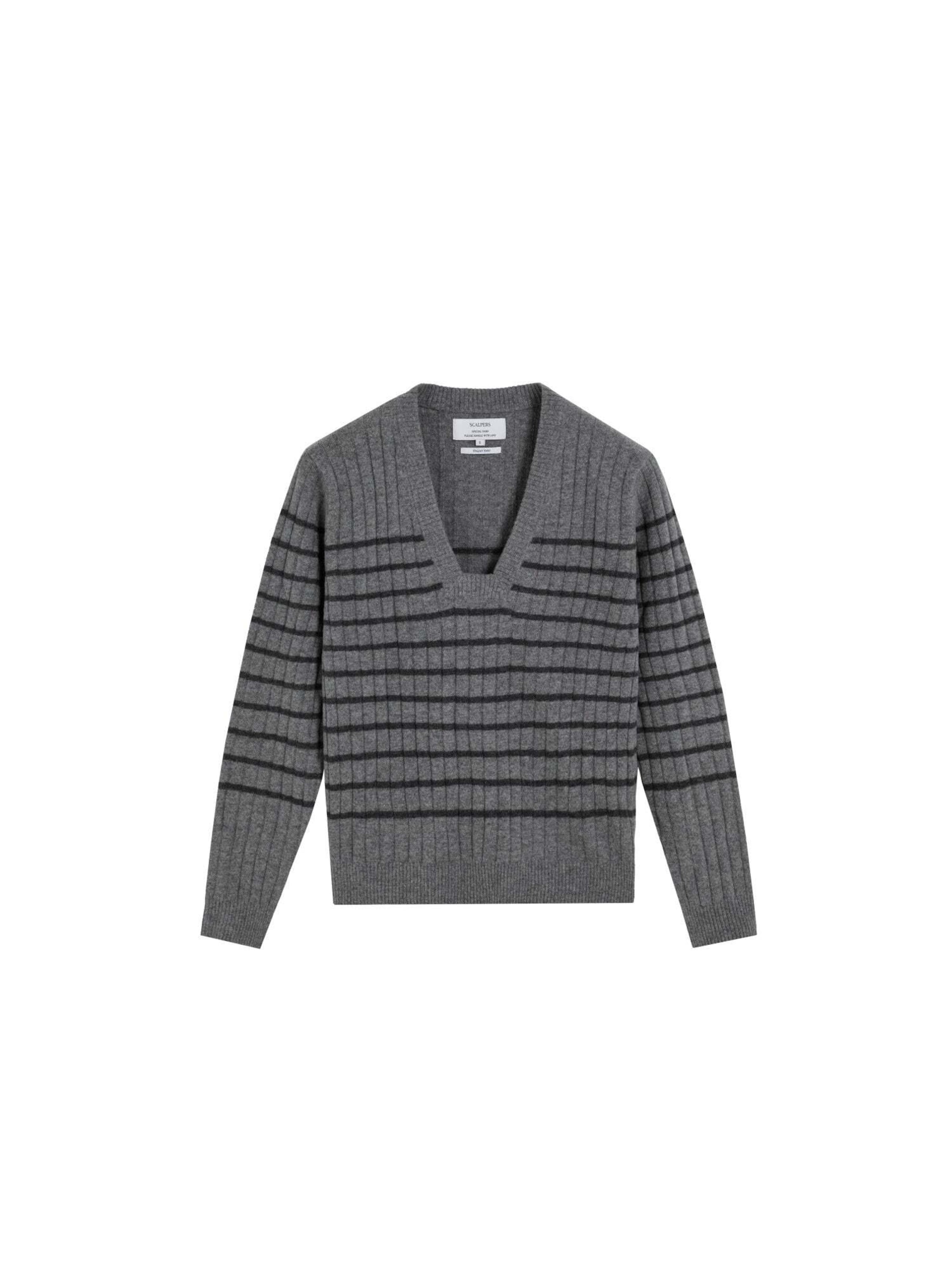 Scalpers Sweter w kolorze szary: przód